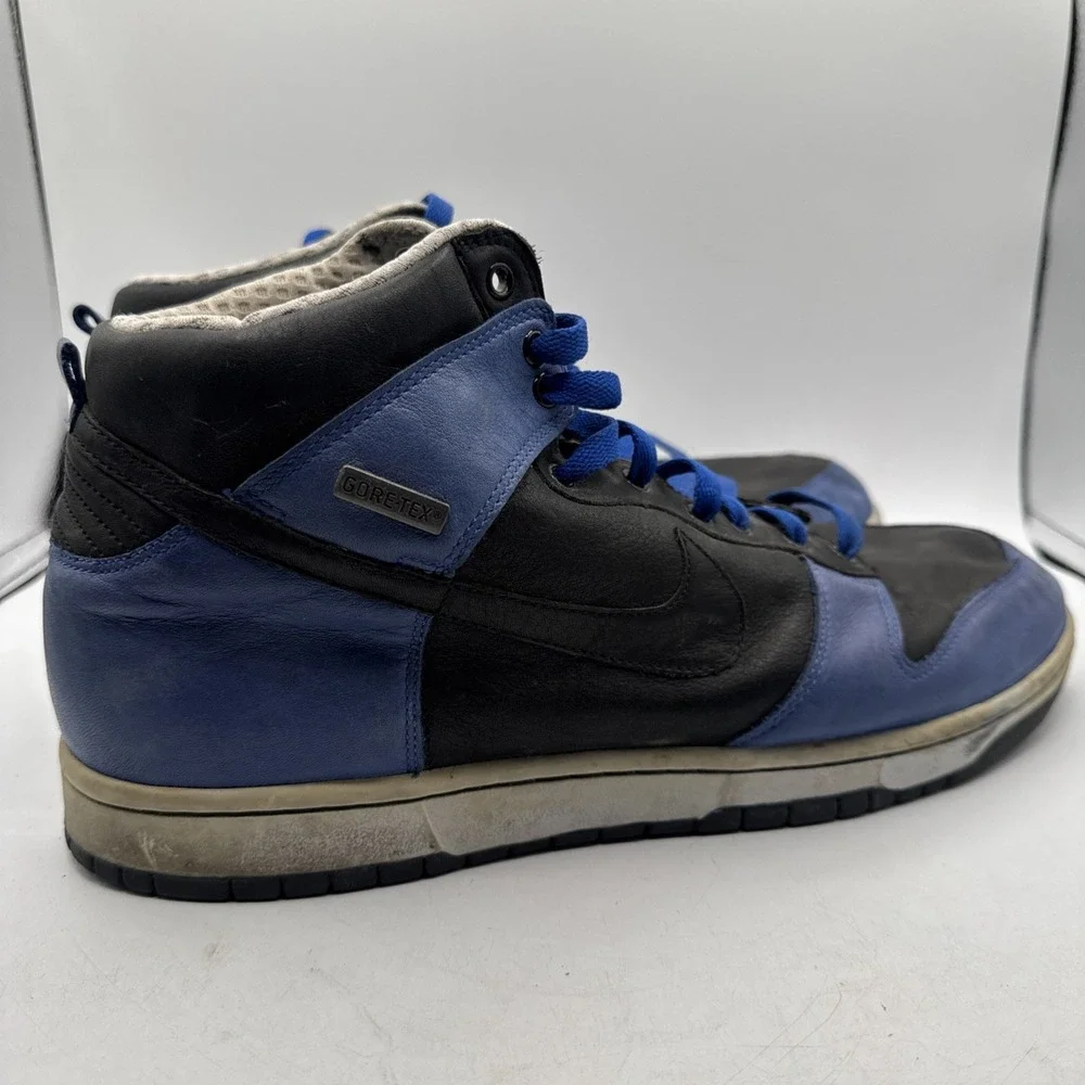 VTG 2007 NIKE DUNK HIGH PREMIUM GORTEX Blue Black (317171-401) - SIZE 13 - Used